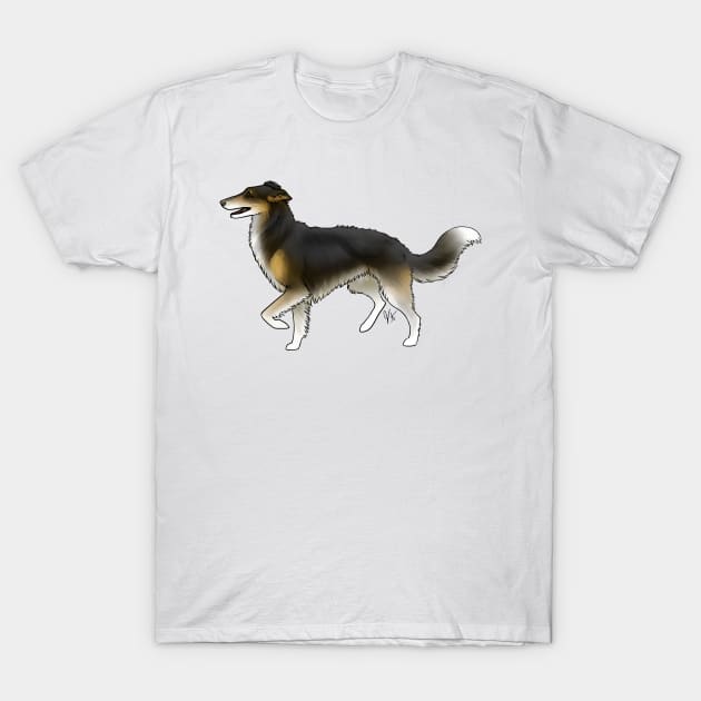 Dog - Silken Windhound - Black and Tan T-Shirt by Jen's Dogs Custom Gifts and Designs